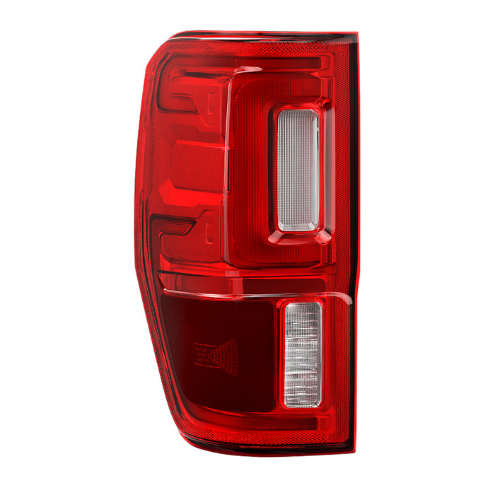 ( POE ) Ford Ranger 19-23 w/BSD Blind Sport Ready Full LED Red/Clear Tail Light - OE Left