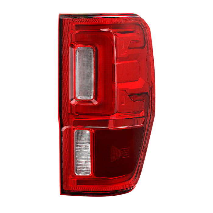( POE ) Ford Ranger 19-23 w/BSD Blind Sport Ready Full LED Red/Clear Tail Light - OE Right