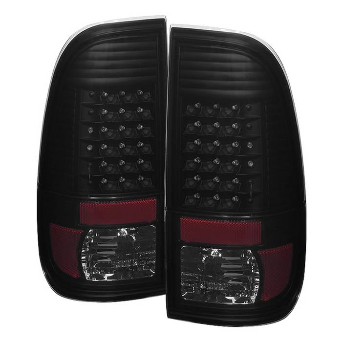 ( xTune ) Ford Super Duty F-250/ F-350/ F-450 08-16 LED Tail Lights - Black Smoke