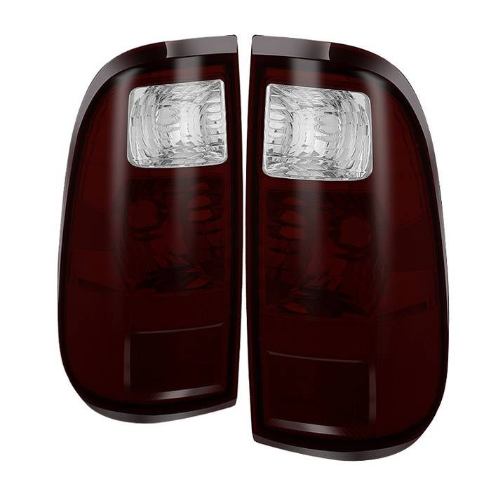 ( Akkon ) Ford Super Duty F-250/ F-350/ F-450 08-16 OEM Style Tail Lights -Red Smoked