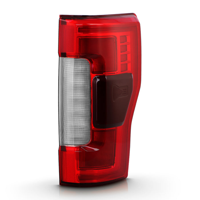 ( POE ) Ford F250 F350 F450 SuperDuty Red/Clear Full LED Tail Light - OE Left