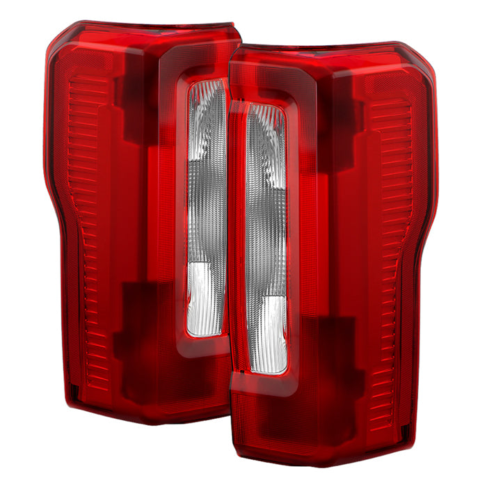 ( POE ) Ford F250 / F350 SuperDuty 23-25 Halogen Red/Clear Tail Lights - OE SET