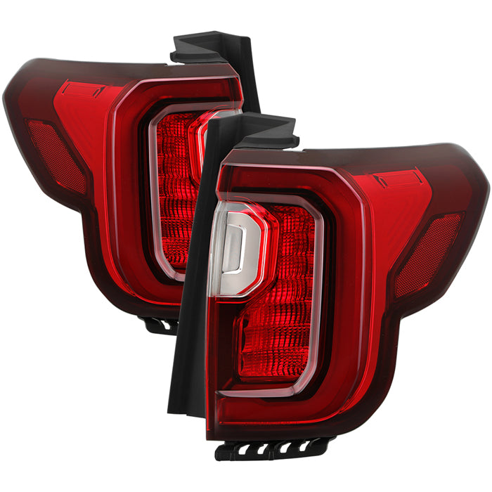 ( POE ) GMC Acadia 20-23 SL|SLE|SLT|DENALI Full LED Red/Inner Chrome Tail Light - OE SET