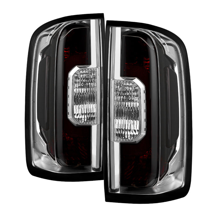 ( OE ) GMC Canyon 15-22 Halogen Clear Lens Tail Lights - Smoke Chrome