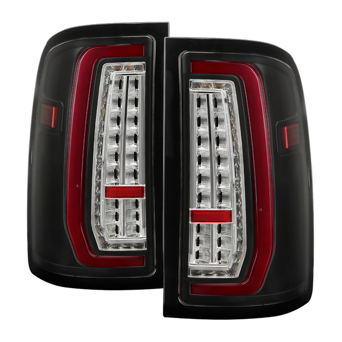 ( Akkon ) GMC Sierra 1500 07-13  2500HD/3500HD 07-14 (does not fit 3500HD Dually Models) LED Bar Tail Lights - Glossy Black
