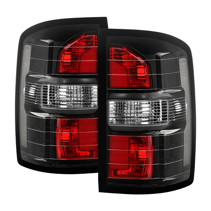 ( POE ) GMC Sierra 14-18 (Not Fit Denali) Halogen (non Harness) Tail Light - Black