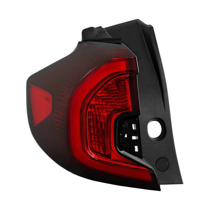 ( POE ) GMC Terrain 22-25 SLE / SLT / AT4 (Not Fit Denali) Full LED Black Trim Red Lens Tail Light - OE Left