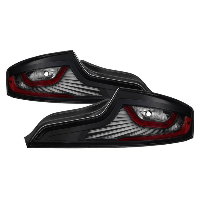 ( Akkon ) Infiniti G35 Coupe 03-05 LED Light Tube Style Tail Lights - Black