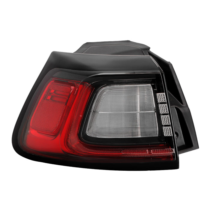 ( POE ) Jeep Cherokee 19-24 Clear Lens Red Housing LED Tail Light - OE Outer Left