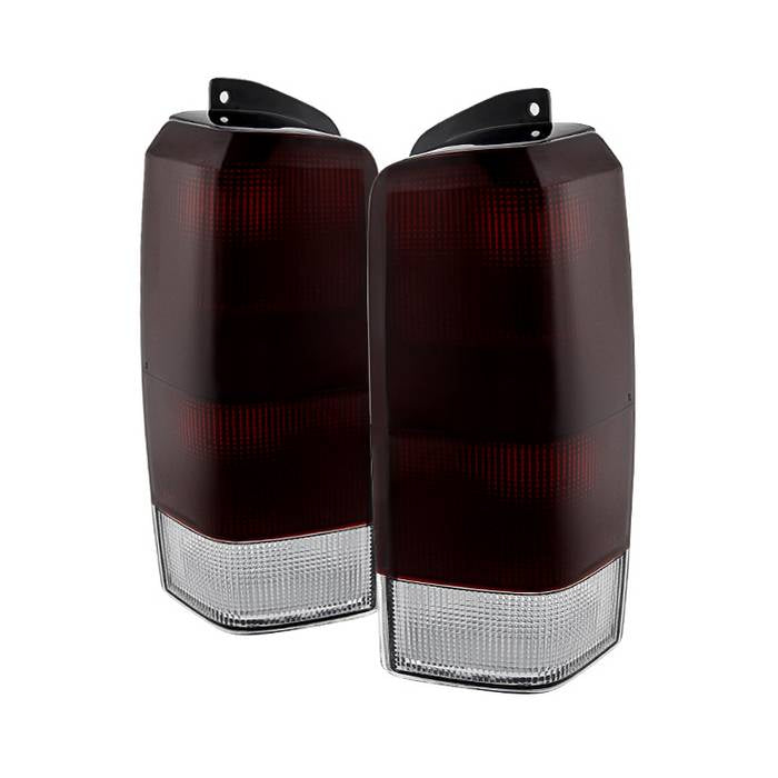 ( Akkon ) Jeep Cherokee 1997-2001 OEM Style Tail Lights - Red Smoked