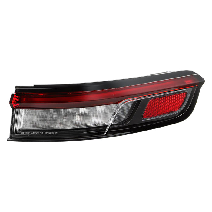 ( POE ) Jeep Grand Cherokee 22-25 Red/Clear LED Tail Light - OE Outer Right