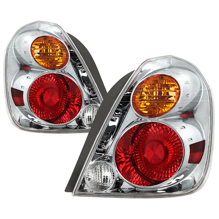 ( OE ) Nissan Altima 02-04 Driver Side Tail Lights - Signal-3156(Not Included) ; Reverse-921(Not Included) - OE Chrome