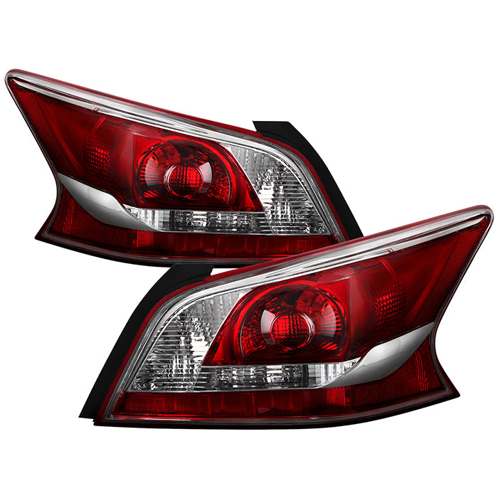 ( OE ) Nissan Altima 13-15 OE Style (Red Rear Housing) Tail Lights - Signal-3157A(Not Included) ; Reverse- 921(Inot Included) - SET