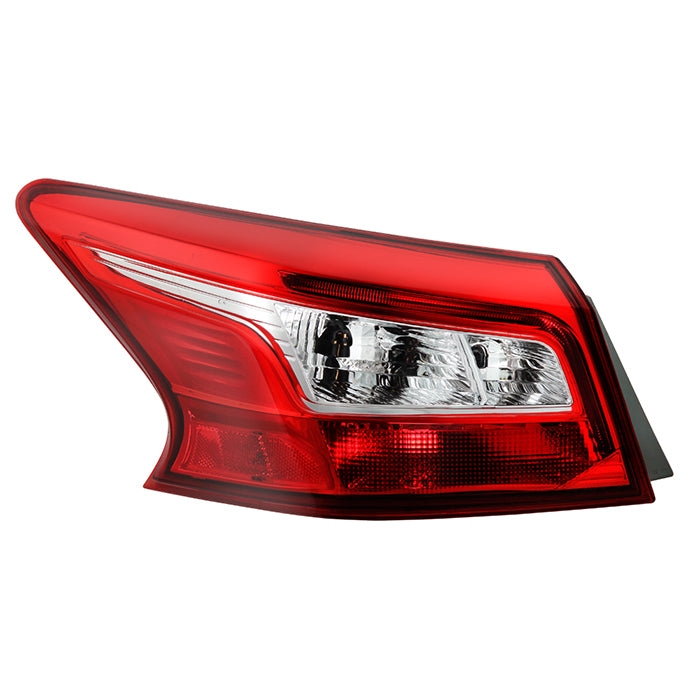 ( OE ) Nissan Sentra 16-18 Driver Side Tail Lights - Signal-7440A(Included) ; Reverse-7443(Included) ; Brake-921(Included) - OE Outer Left
