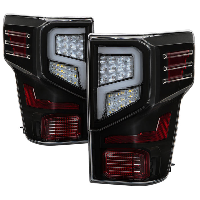 ( Akkon ) Nissan Titan 2016-2021 (does not fit factory LED lights) Light Bar LED Tail Lights - Black
