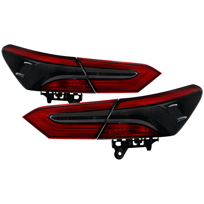 ( OE ) Toyota Camry 2018-2020  All Model 4pcs OE Tail Lights - Signal-7449A(Included) ; Reverse-921(Included) - Red Smoke