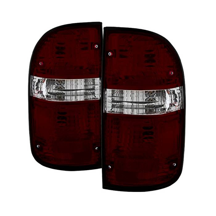 ( xTune ) Toyota Tacoma 01-04 OEM Style Tail Lights - Red Smoked
