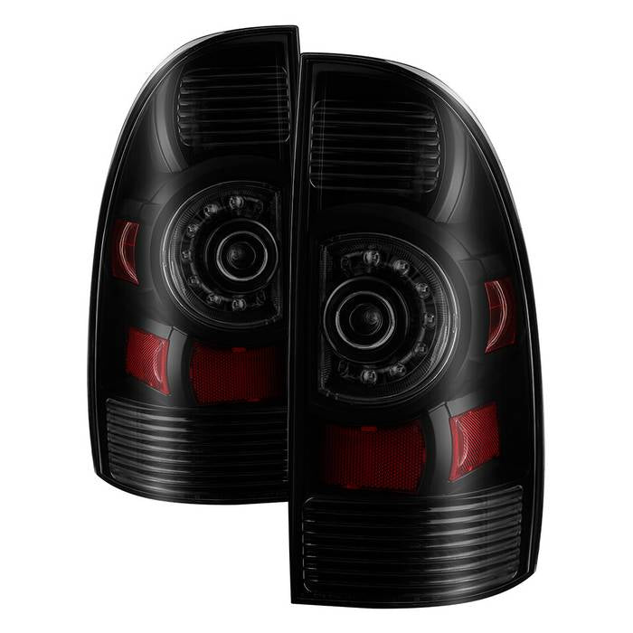 ( xTune ) Toyota Tacoma 05-15 OEM LED Style Tail Lights - Black Smoked