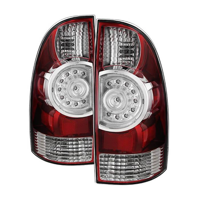 ( OE ) Toyota Tacoma 05-15 OEM LED Style Tail Lights - Red Clear