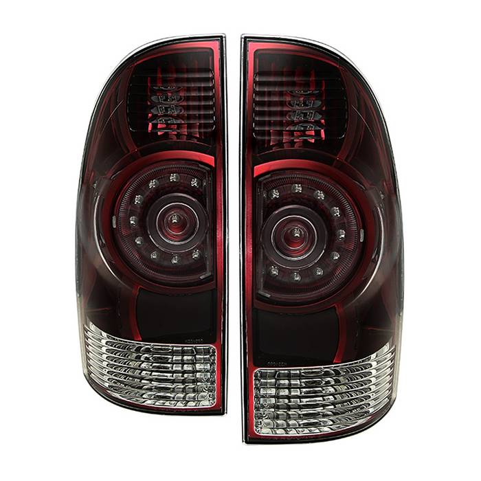( xTune ) Toyota Tacoma 05-15 OEM LED Style Tail Lights - Red Smoked