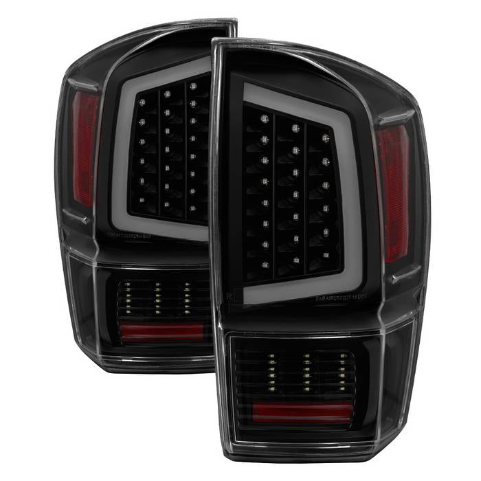 ( Akkon ) Toyota Tacoma 2016-2019 Light Bar LED Tail Lights - Black Smoked
