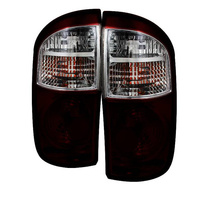 ( xTune ) Toyota Tundra Double Cab 00-06 ( Models with Standard Length Bed ) OEM Style Tail Lights - Red Smoked