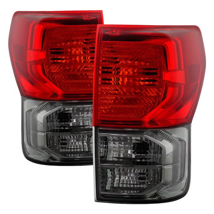 ( xTune ) Toyota Tundra 2007-2013 OEM Style Tail Lights - Red Smoked