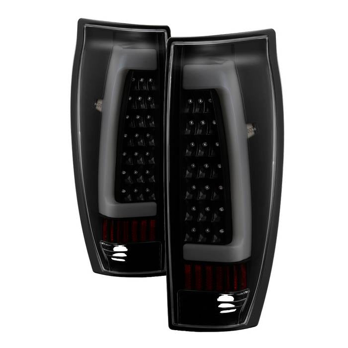 ( xTune ) Chevy Avalanche 02-06 LED Tail Lights - Black Smoke