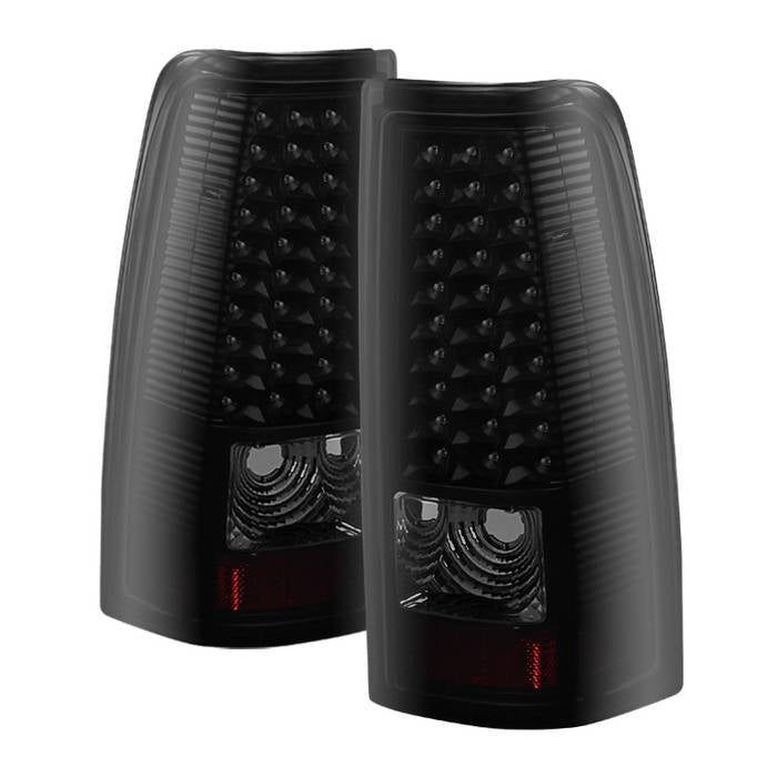 ( xTune ) Chevy Silverado 1500/25003500 03-06 and 2007 Silverado Classic ( Does Not Fit Stepside )  LED Tail Lights - Black Smoke