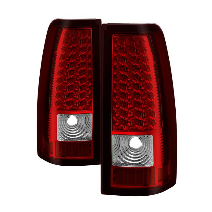 ( xTune ) Chevy Silverado 1500/2500/3500 99-02 / GMC Sierra 1500/2500/3500 99-06 and 2007 Sierra Classic  LED Tail Lights - Red Clear