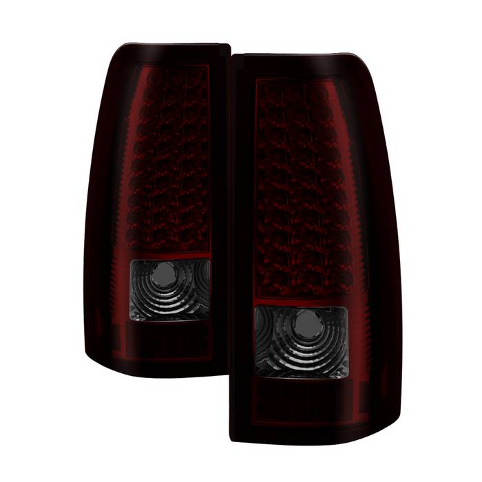 ( xTune ) Chevy Silverado 1500/2500/3500 99-02 / GMC Sierra 1500/2500/3500 99-06 and 2007 Sierra Classic  LED Tail Lights - Red Smoke