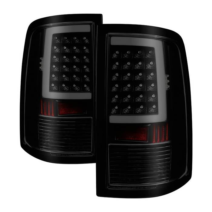 ( xTune ) Dodge Ram 1500 09-18 / Ram 2500/3500 10-19 LED Tail Lights - Incandescent Model only ( Not Compatible With LED Model ) - Reverse-T20(Not Included) - Black Smoke