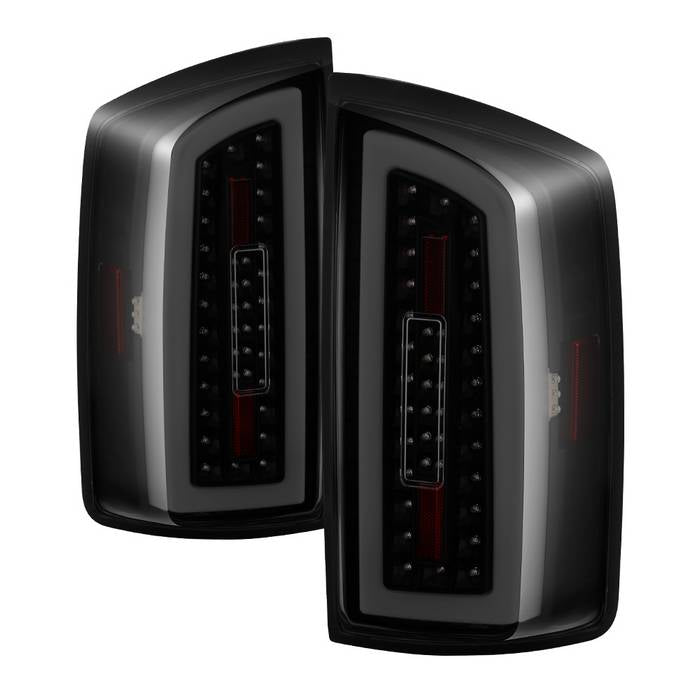 ( xTune ) Dodge Ram 07-08 1500 / Ram 07-09 2500/3500 Light Bar LED Tail Lights - Black Smoke