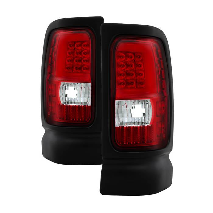 ( xTune ) Dodge Ram 1500 94-01 / Ram 2500/3500 94-02 Tail Lights - Light Bar LED - Red Clear
