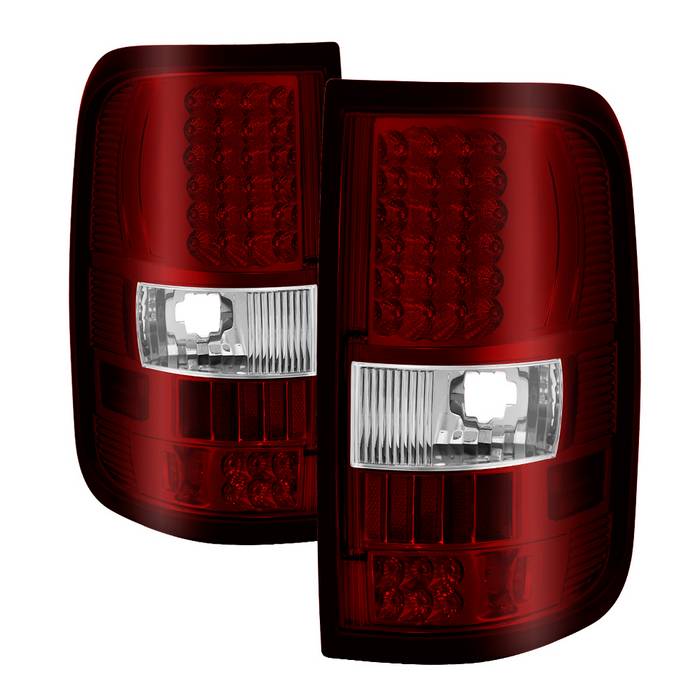( xTune ) Ford F150 Styleside 04-08 (Not Fit Heritage & SVT) LED Tail Lights - Red Clear