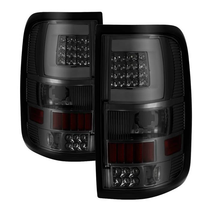 ( xTune ) Ford F150 Styleside 04-08 (Not Fit Heritage & SVT) Version 3 LED Tail Lights - Light Bar LED - Smoke