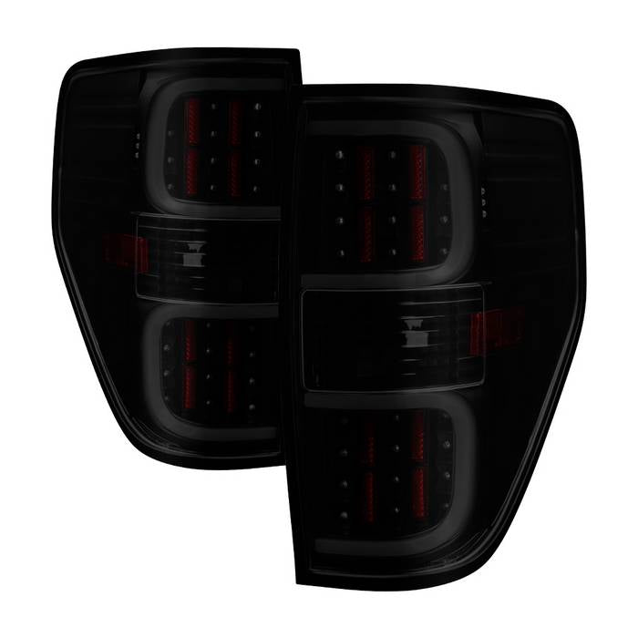 ( xTune ) Ford F150 09-14 LED Tail Lights - Black Smoke