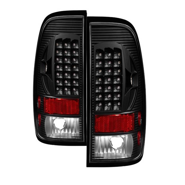 ( xTune ) Ford F150 Styleside 97-03 / F250/350/450/550 Super Duty 99-07 LED Tail Lights - Black
