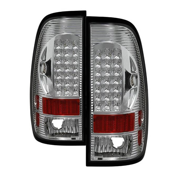 ( xTune ) Ford F150 Styleside 97-03 / F250/350/450/550 Super Duty 99-07 LED Tail Lights - Chrome