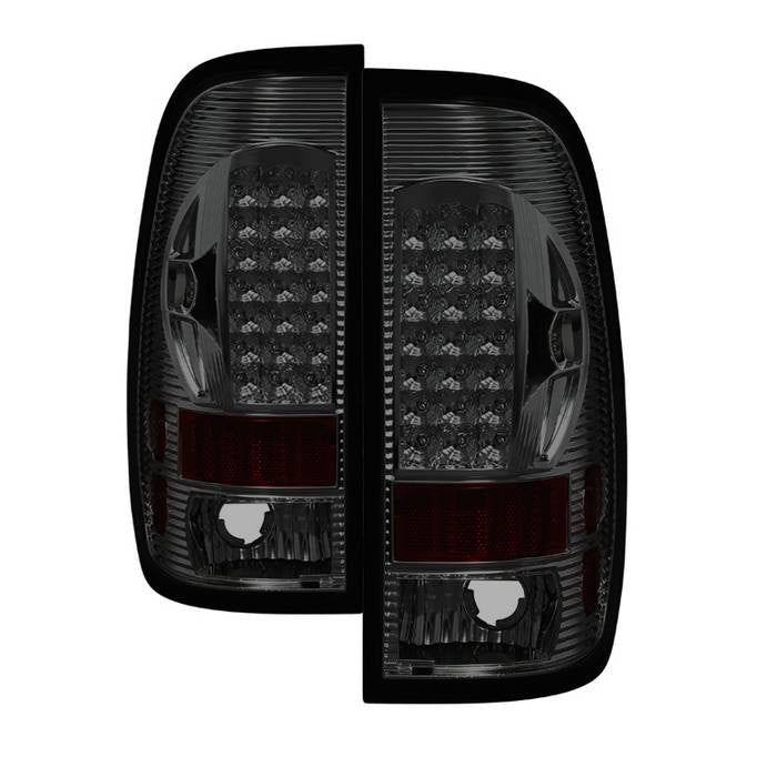 ( xTune ) Ford F150 Styleside 97-03 / F250/350/450/550 Super Duty 99-07 LED Tail Lights - Smoke