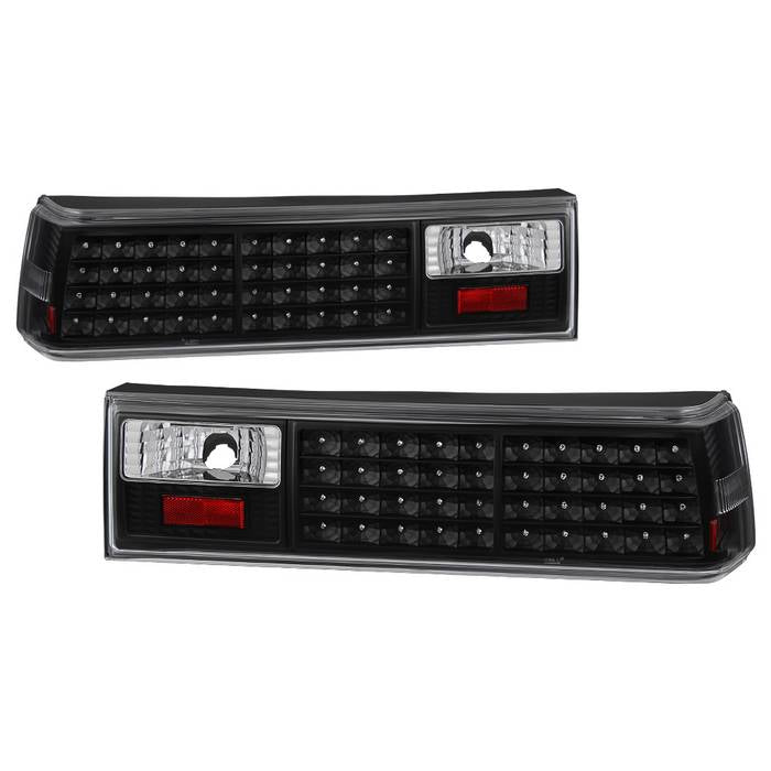 ( xTune ) Ford Mustang 87-93 LED Tail Lights - Black
