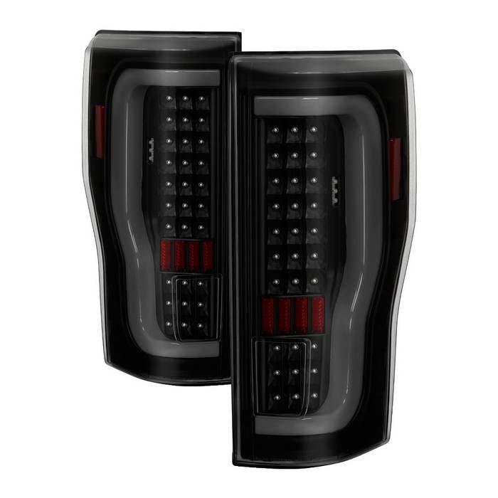 ( xTune ) Ford F250 Superduty 2017-2019 (Does Not Fit Factory LED Model) LED Tail Lights - Black Smoke