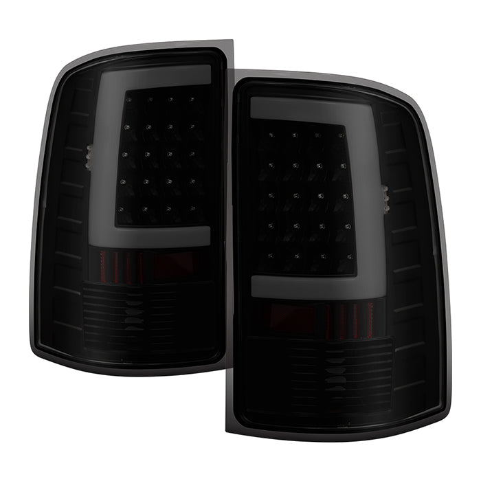( xTune ) GMC Sierra 1500 07-13  2500HD/3500HD 07-14 (does not fit 3500HD Dually Models) LED Tail Lights - Reverse-3047(Not Included) - Black Smoke