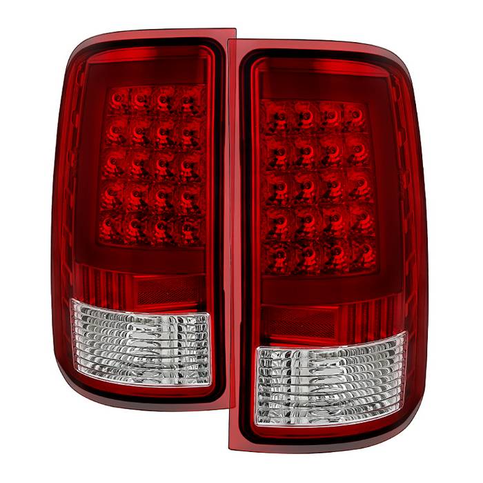( xTune ) GMC Sierra 1500 07-13  2500HD/3500HD 07-14 (does not fit 3500HD Dually Models) LED Tail Lights - Red Clear