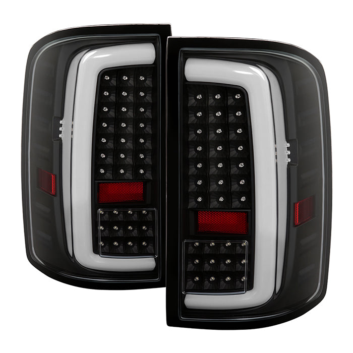 ( xTune ) GMC Sierra 1500 14-18 2500HD/3500HD 15-19 (Not compatible on 2016 models w/factory LED tail lights or 3500 HD Dually Models) LED Tail Lights - Black