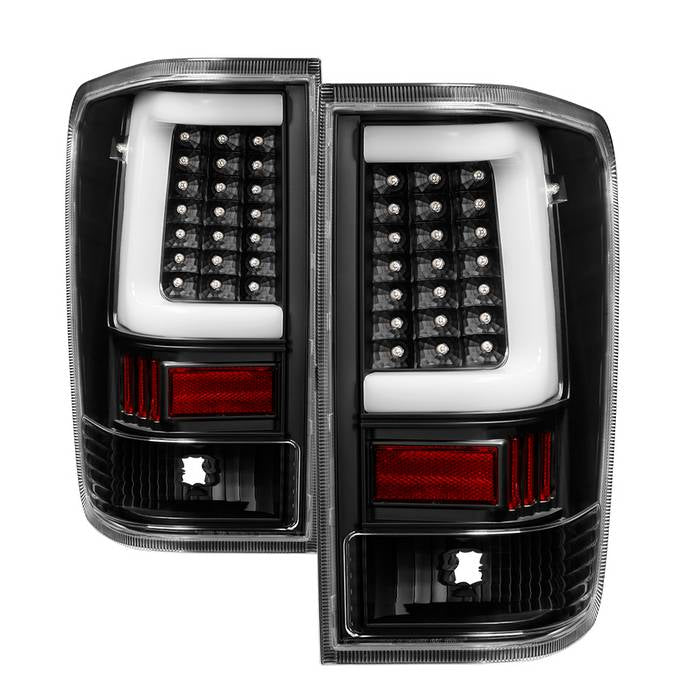 ( xTune ) Nissan Titan 04-15 Light Bar LED Tail Lights - Black