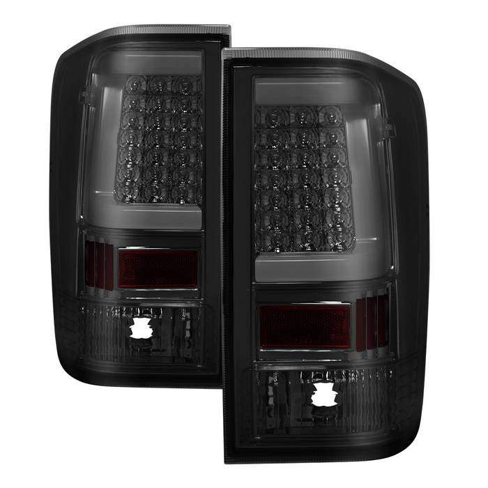 ( xTune ) Nissan Titan 04-15 Light Bar LED Tail Lights - Smoke