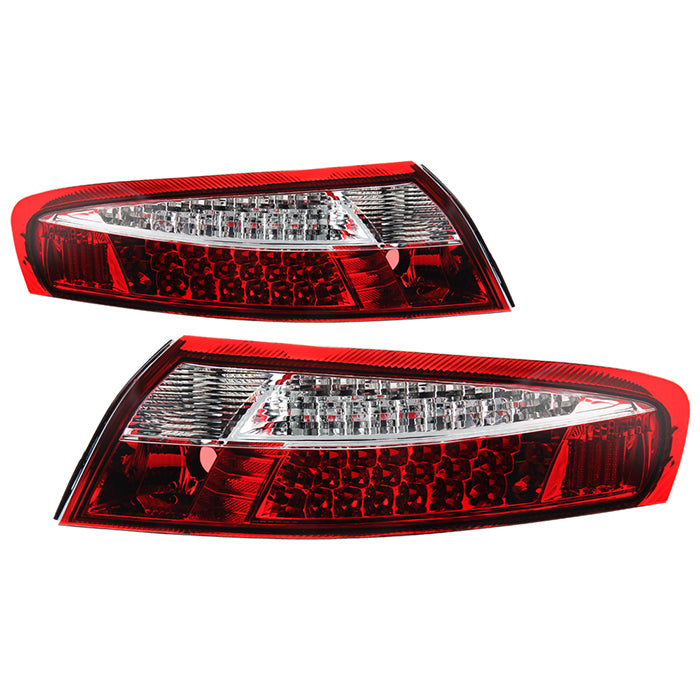 ( xTune ) Porsche 911 996 ( Non 4S. Turbo. GT3 ) 99-04 LED Tail Lights - Red Clear