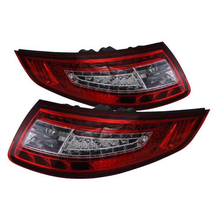 ( xTune ) Porsche 911 997 05-08 LED Tail Lights - Red Clear