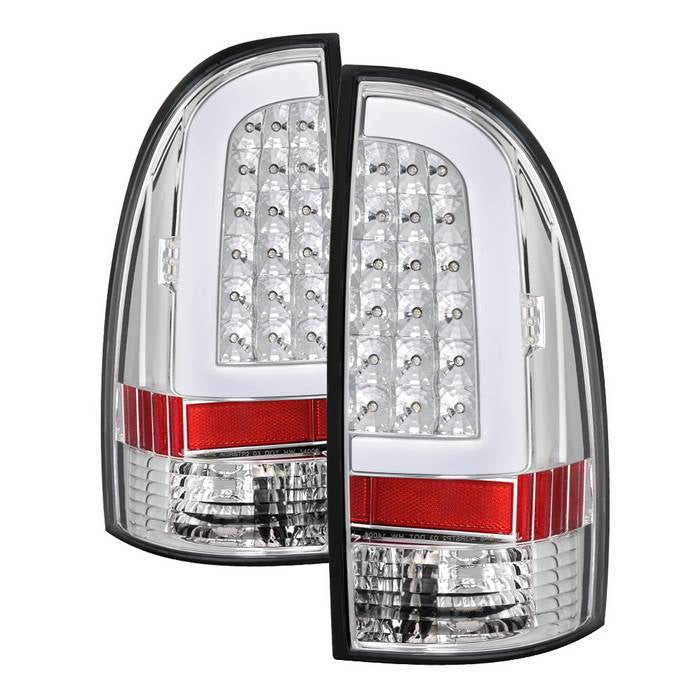 ( xTune ) Toyota Tacoma 05-15 Light Bar LED Tail Lights (not compatible with factory equipped led tail lights) - Chrome